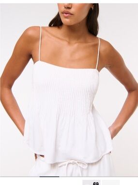 Abercrombie pintuck cami